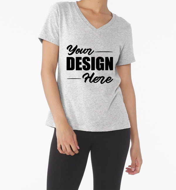 V-Neck Tee Bella + Canvas Women's Relaxed Heather